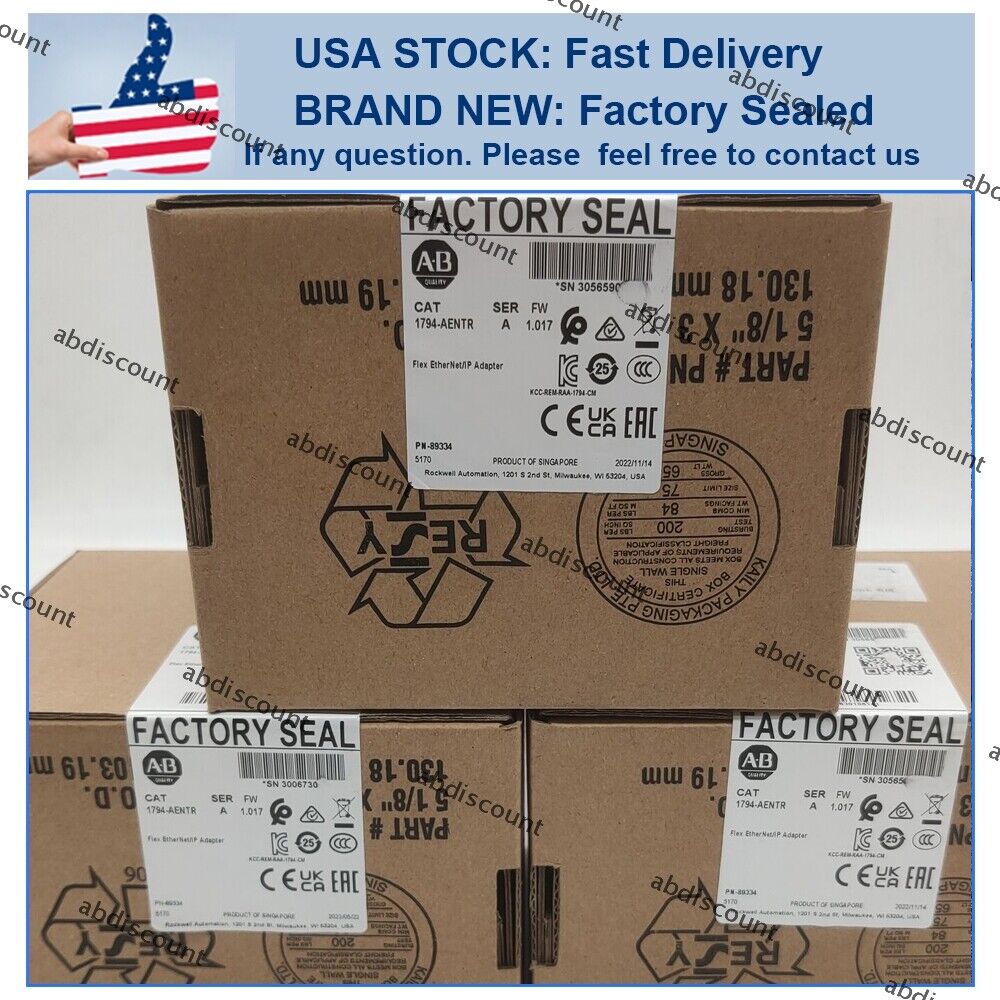 2023 1PC New Sealed AB 1794-AENTR SER A Flex EtherNet/IP Adapter 1794AENTR In US - FLEX
