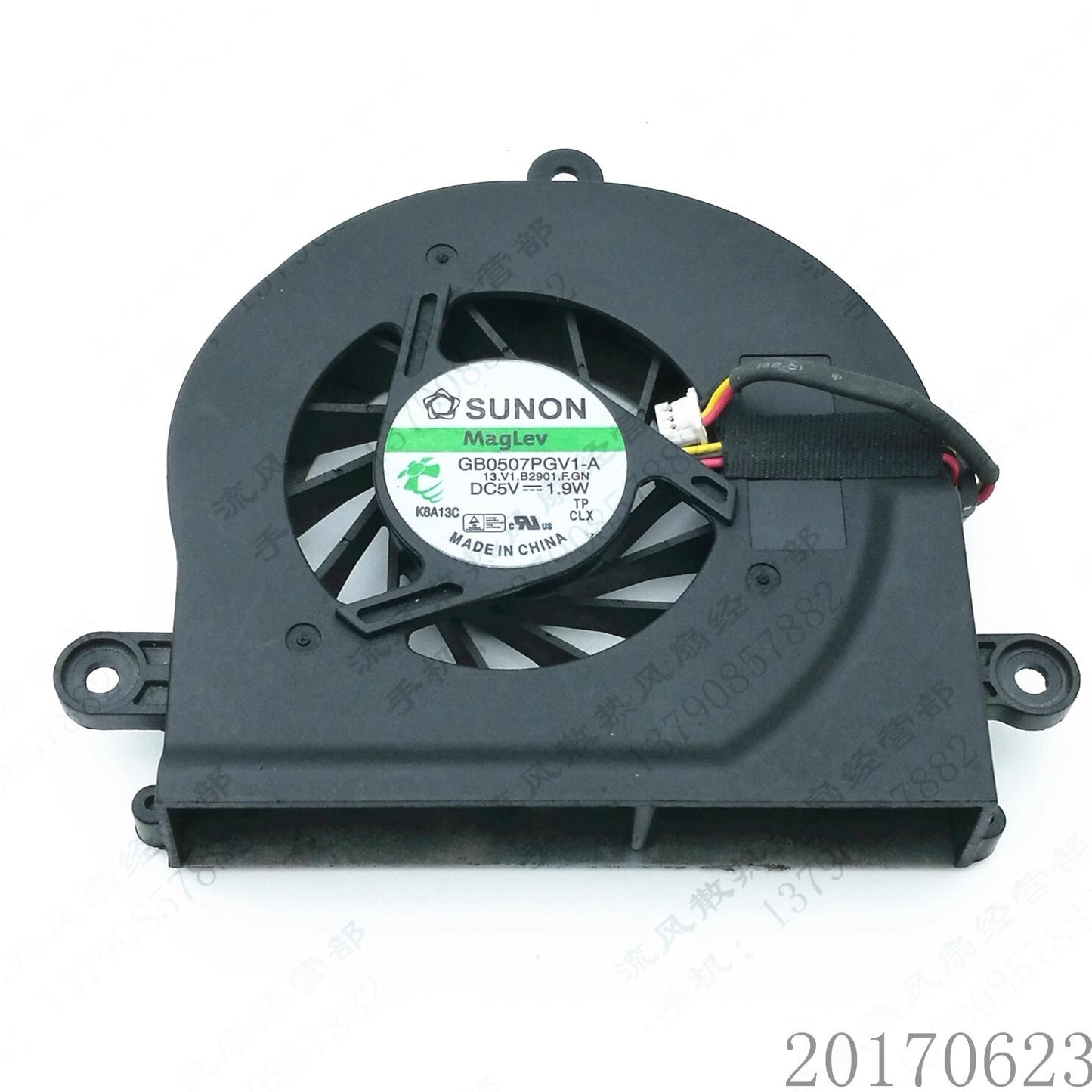 SUNON GB0507PGV1-A DC5V 1.9W 3-Line CPU Cooling Fan