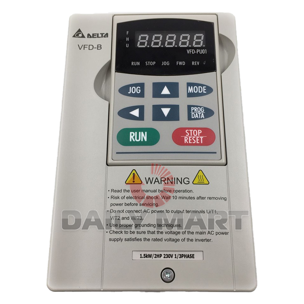 Delta VFD015B21A Inverter 1.5KW 220V - DELTA