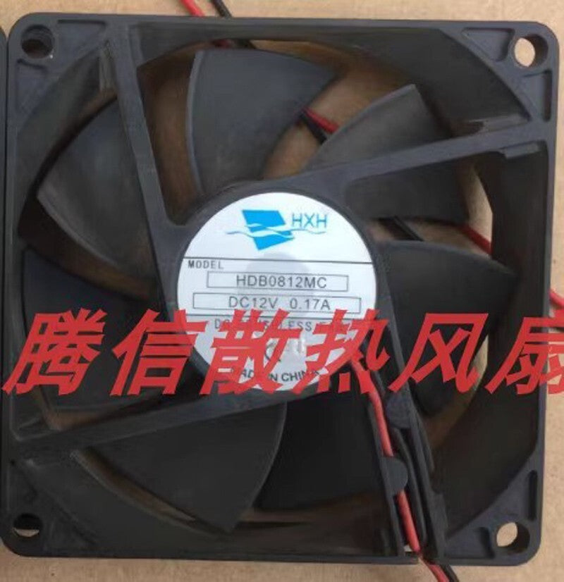 HXH HDB0812MC 8020 DC12V 0.17A 8CM 2-Wire Cooling Fan