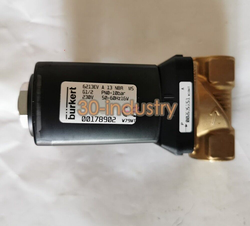 Burkert Solenoid Valve 6213EV 230V NBR MS - New Replacement - BURKERT