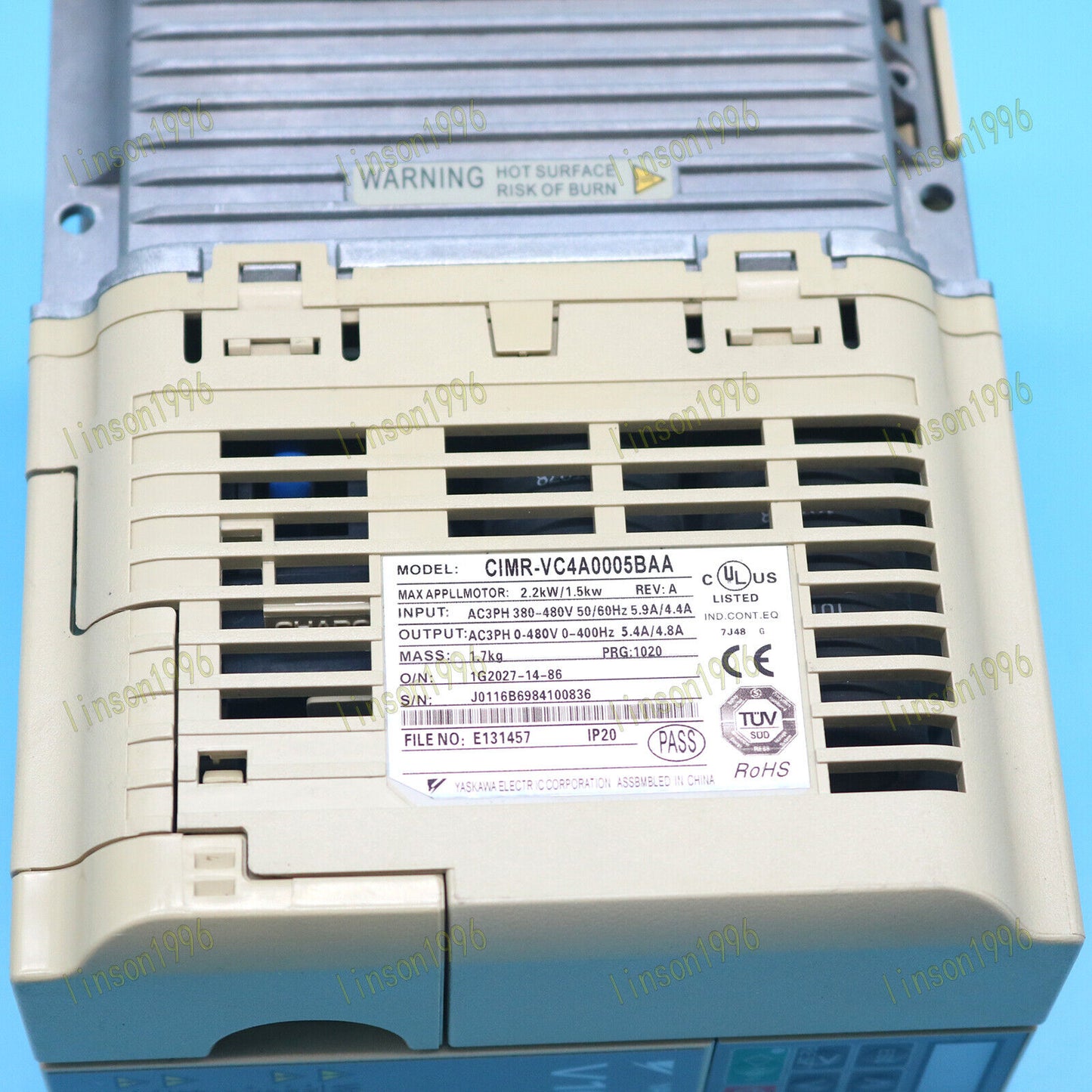 Used Yaskawa CIMR-VC4A0005BAA Inverter Tested in OK Condition - YASKAWA