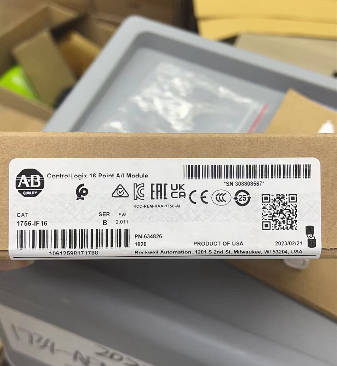 ControlLogix 16 Pt Input Module 1756IF16 - CONTROLLOGIX