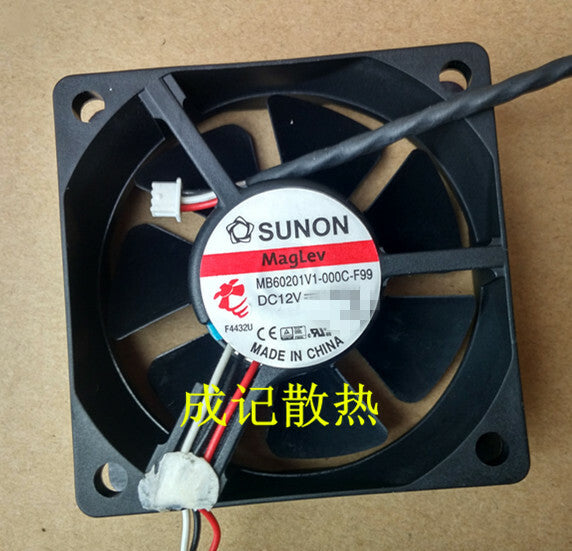 1pcs SUNON MB60201V1-000C-F99 6020 12V firewall cooling fan