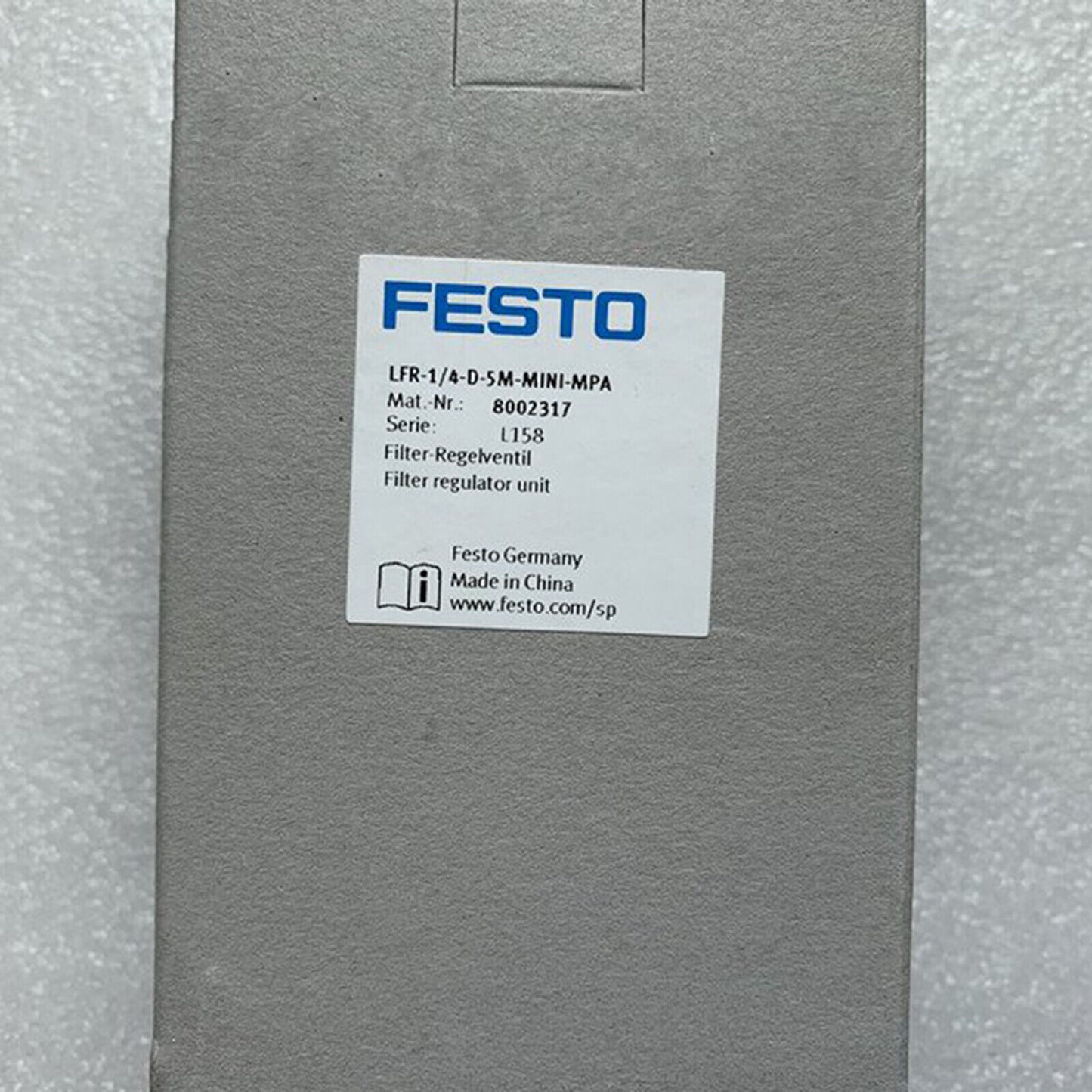 FESTO Regulator LFR-1/4-D-5M-MINI-MPA 8002317 SHIP - FESTO