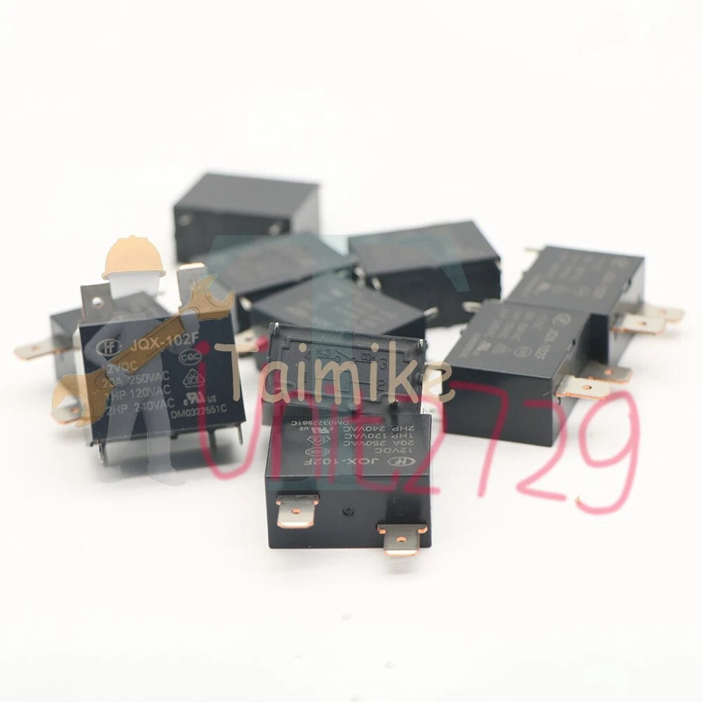 10PCS HONGFA JQX-102F 12VDC Power Relay HF102F-12VDC Replace JT102F-T-12VDC