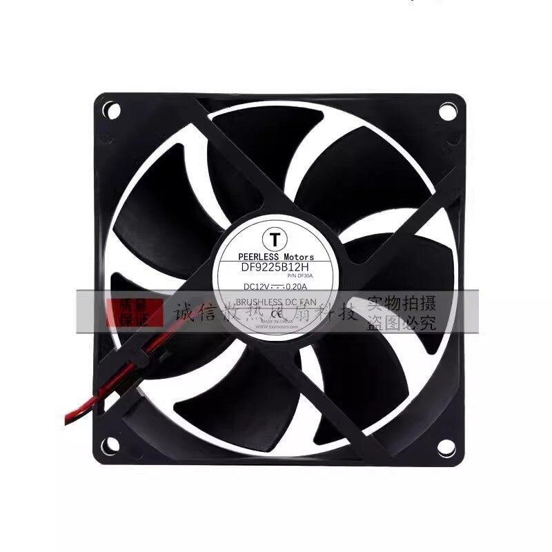 1PCS DF9225B12H DC12V 0.20A 2-Wire Silent Cooling Fan