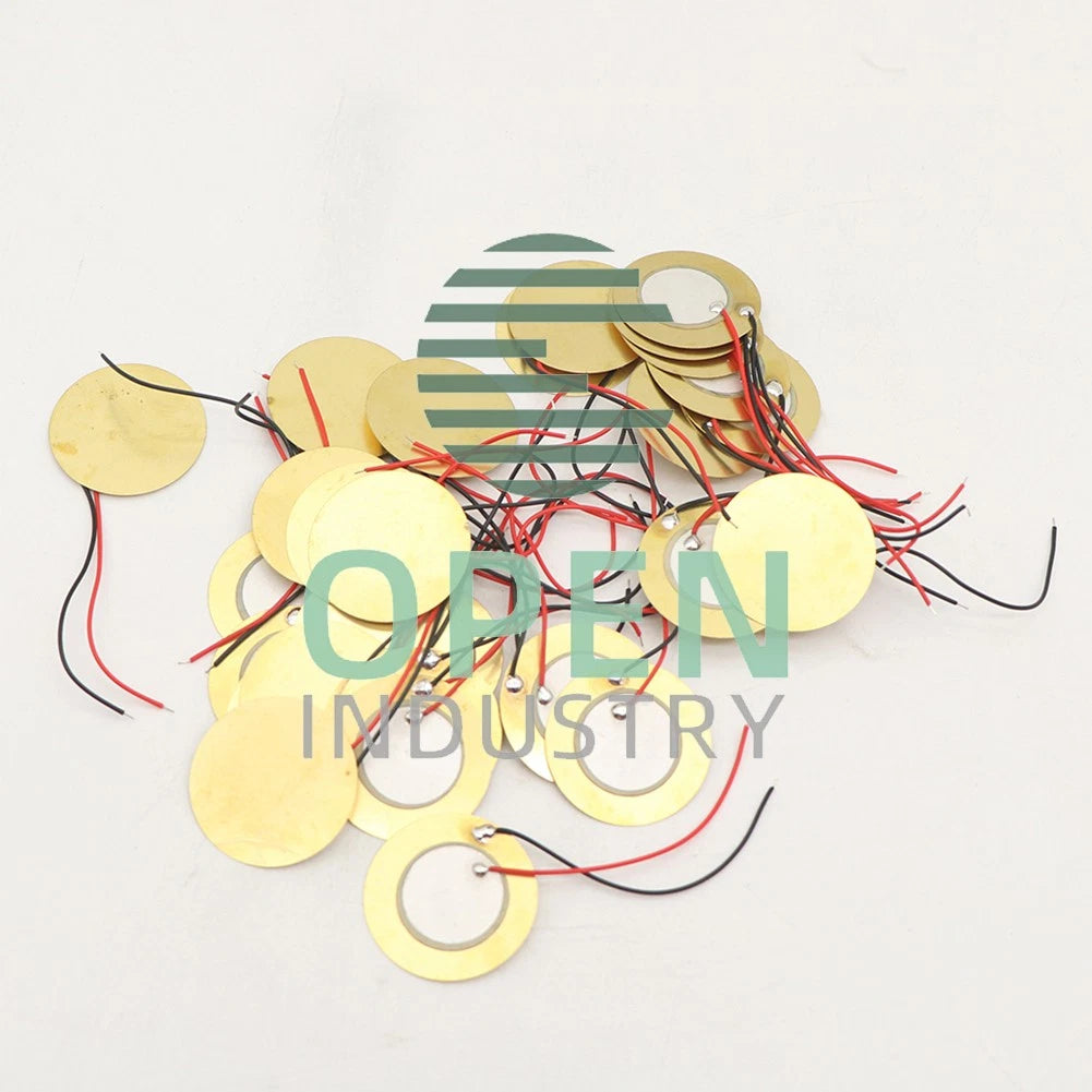 50PCS 27mm Drum Piezo Elements Sounder Sensor Trigger Disc Copper