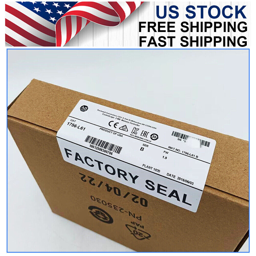 New Factory Sealed 1756-L61 SER B Control Logix 2MB Memory Controller AB 1756 L61 - CONTROL LOGIX