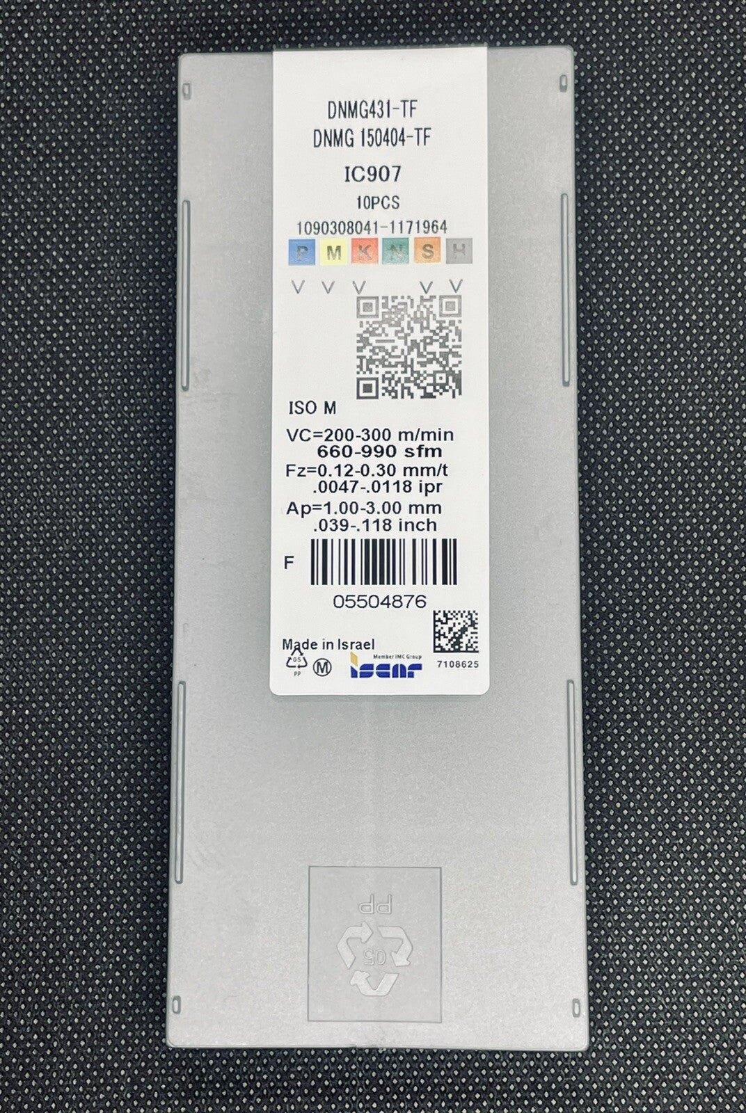 ISCAR DNMG 431-TF IC907 DNMG 150404-TF IC907 Carbide Inserts 10 PCS