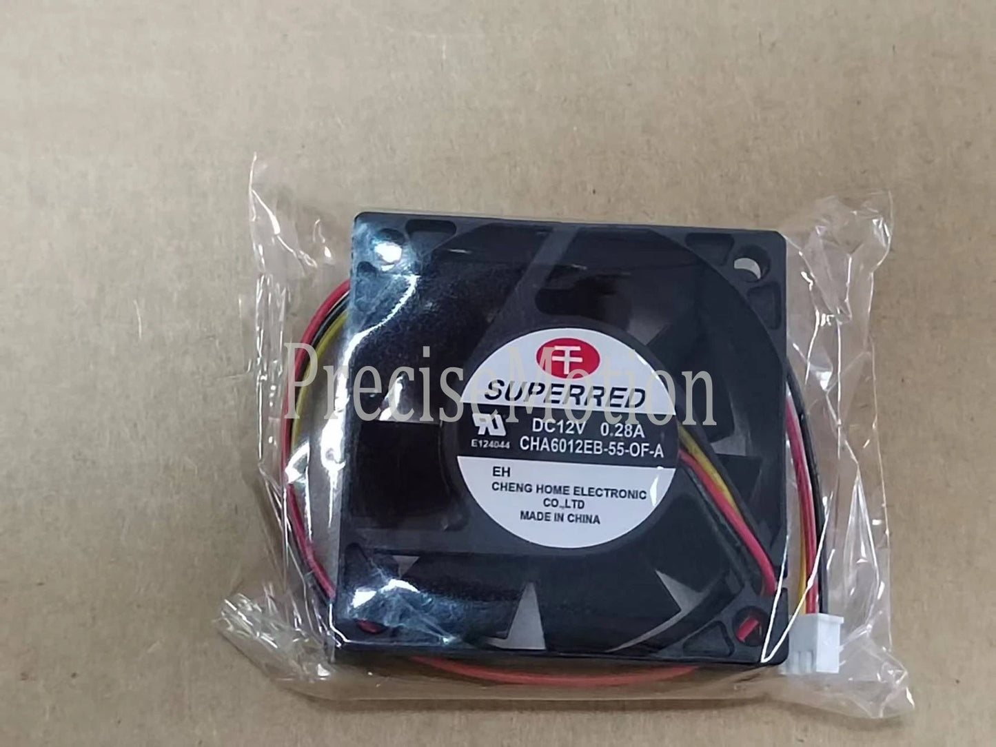 1pcs SUPERRED CHA6012EB-55-OF-A 6023 12V 0.28A 6 cm 3-wire dual ball fan