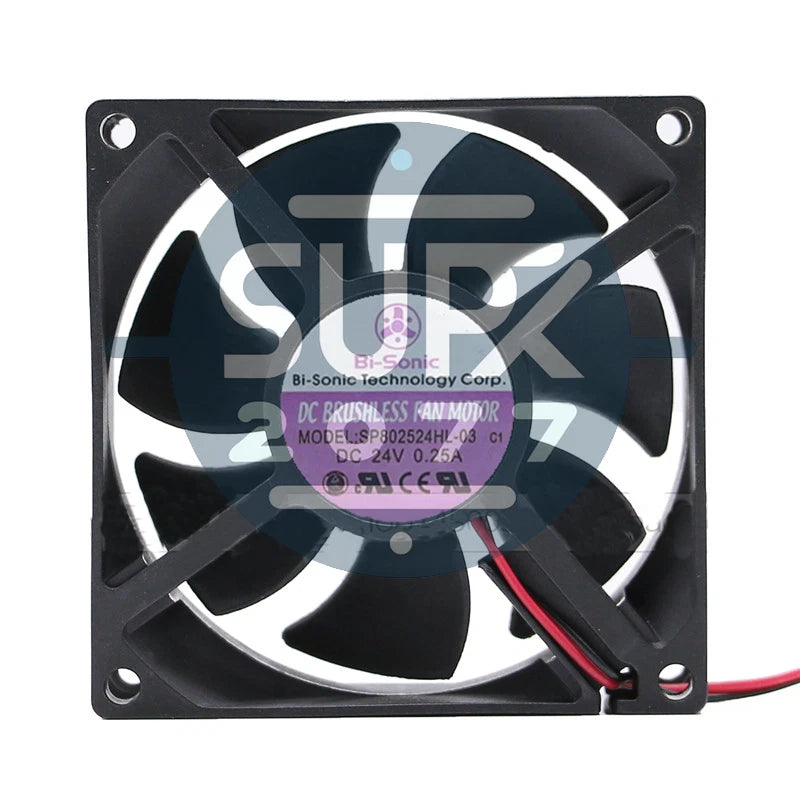 1PC DC 24V 0.25A 2 Pin 80*80*25mm Cooling fan SP802524HL-03 8025 #su