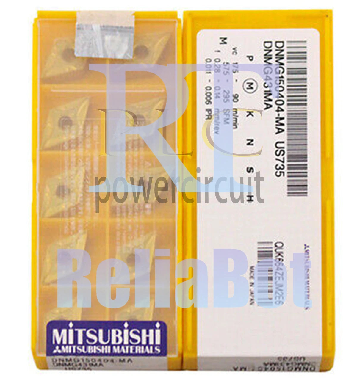 10PCS/BOX MITSUBISHI DNMG150404-MA US735 DNMG431MA Carbide Inserts