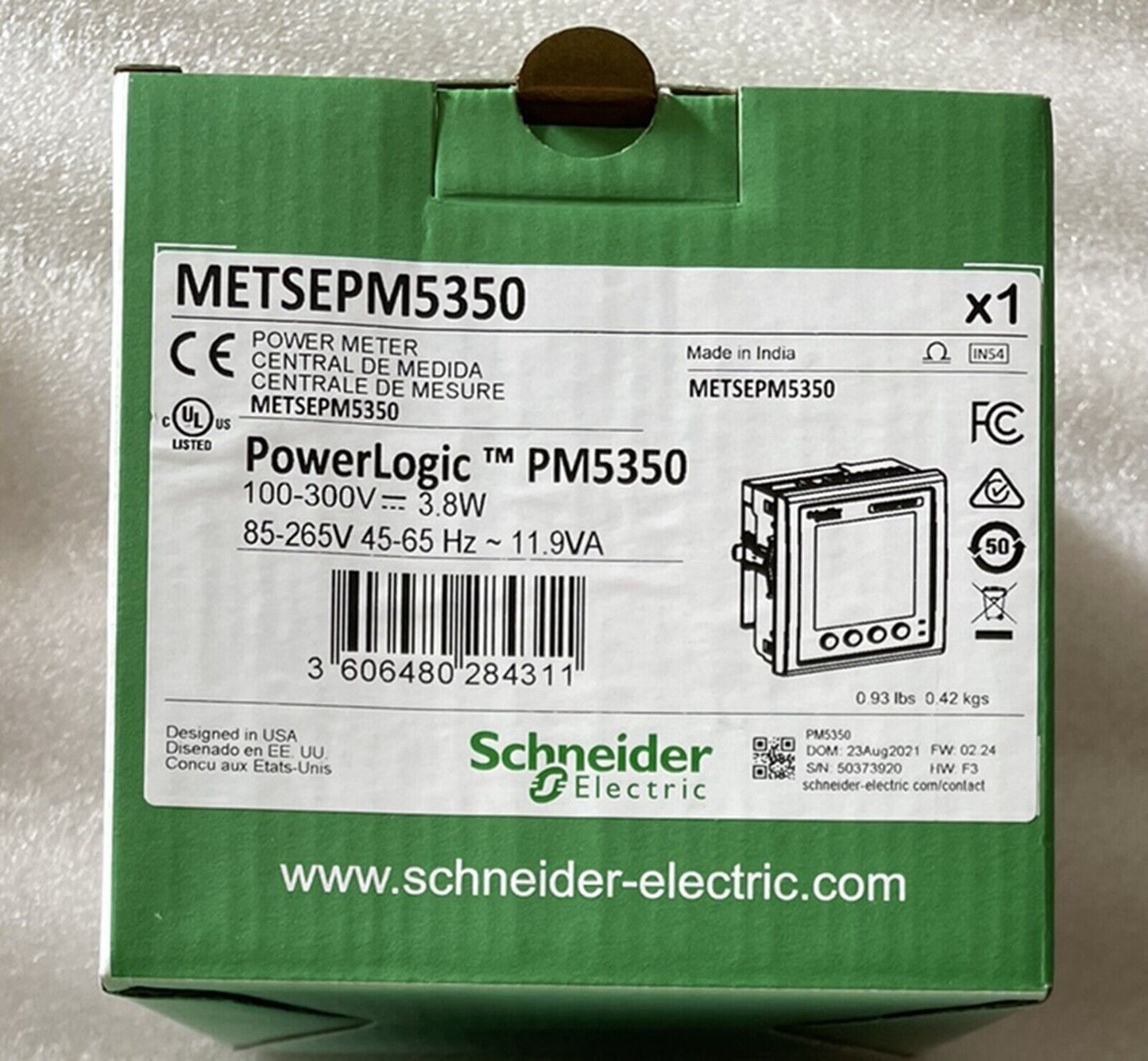 SCHNEIDER METSEPM5350 Power Meter, Electric Power Logic, PM5350 - SCHNEIDER