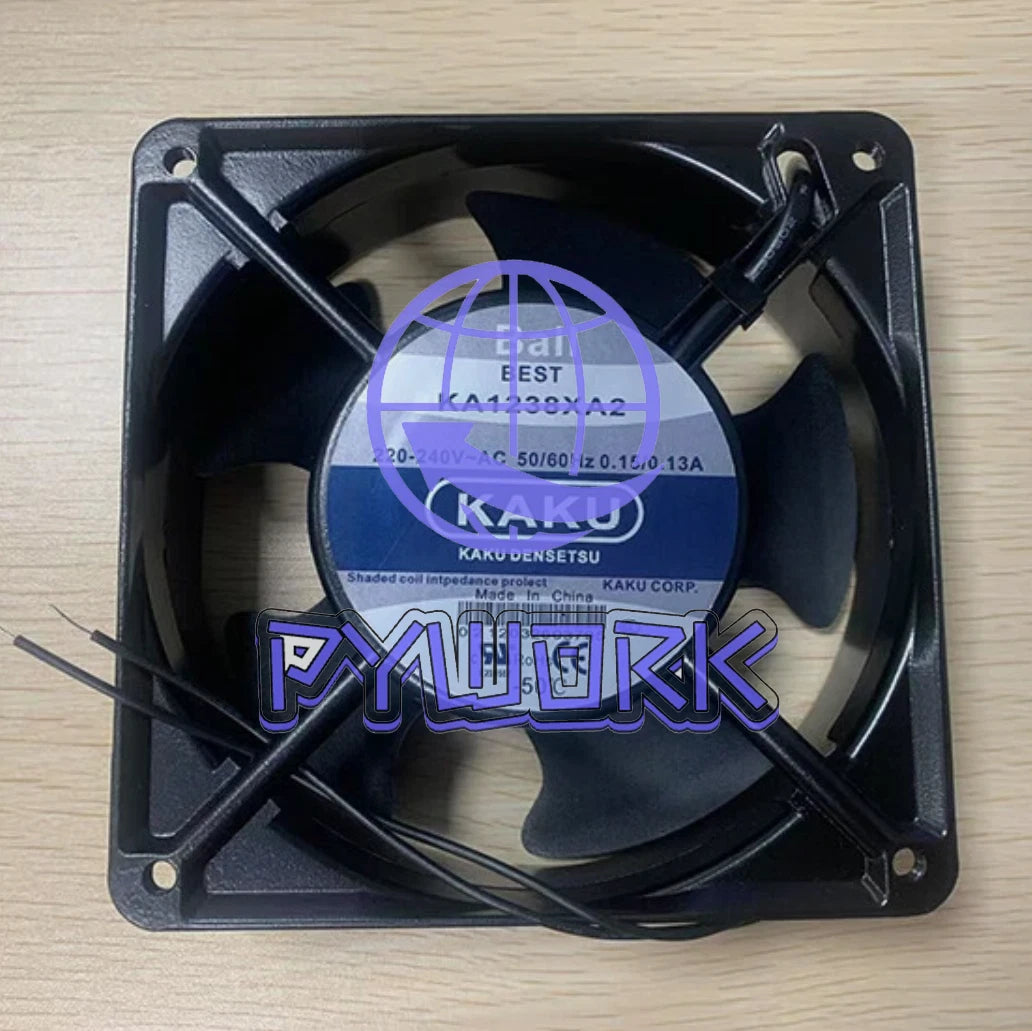 1PCS KAKU KA1238XA2 Cooling Fan 12038 AC220V-240V 0.15/0.13A 12CM 2Pin amk1zk8