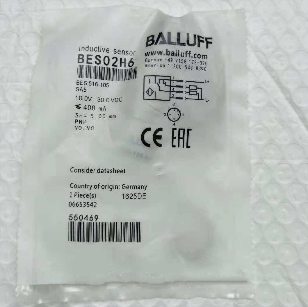 1PC BALLUFF Proximity Sensor BES 516-105-SA5 Fast - BALLUFF