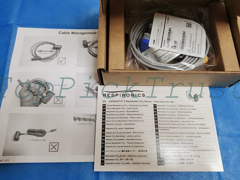 Capnostat 5 mainstream CO2 sensor,