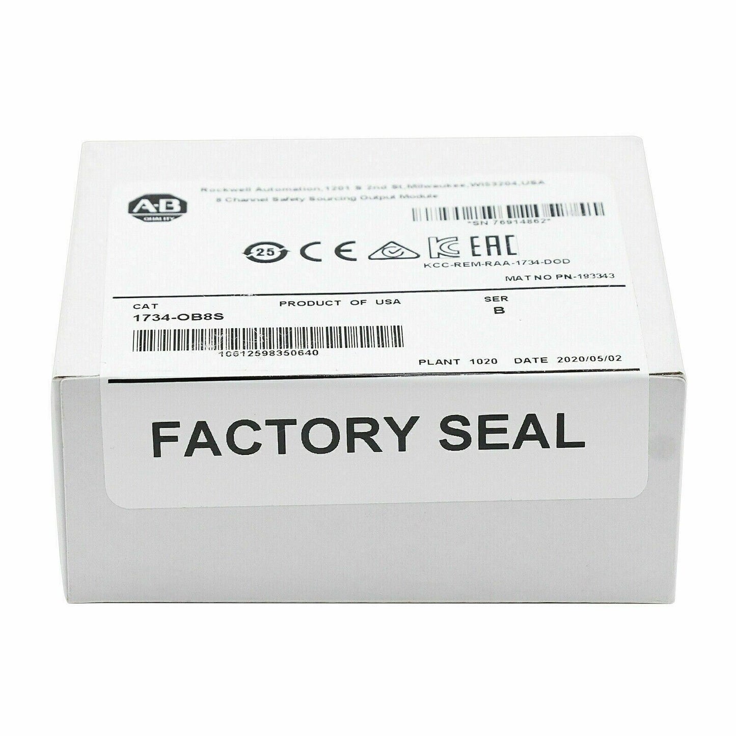 AB 1734OB8S Ser B 8 Channel Safety Output Module – New Sealed - ABBYY