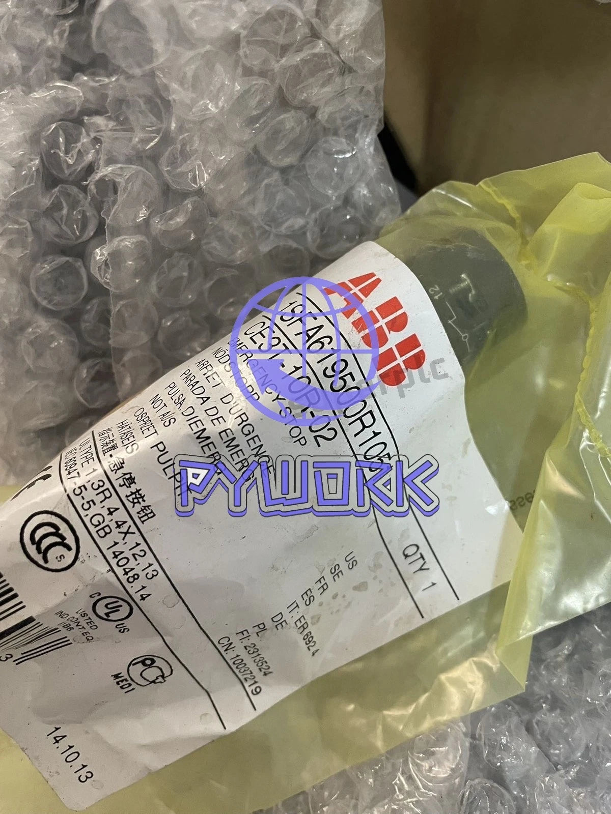 ABB CE3T-10R-02 Scram button switch free shipping