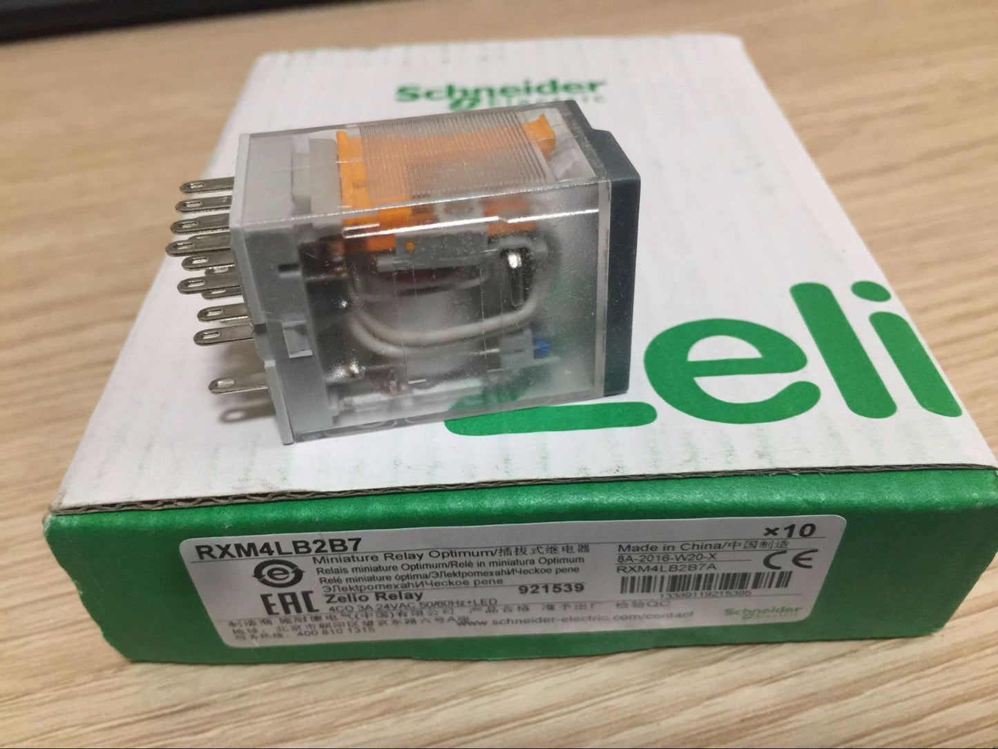 10PCS/1Box Schneider RXM4LB2B7 Miniature Relays 24VAC In Box