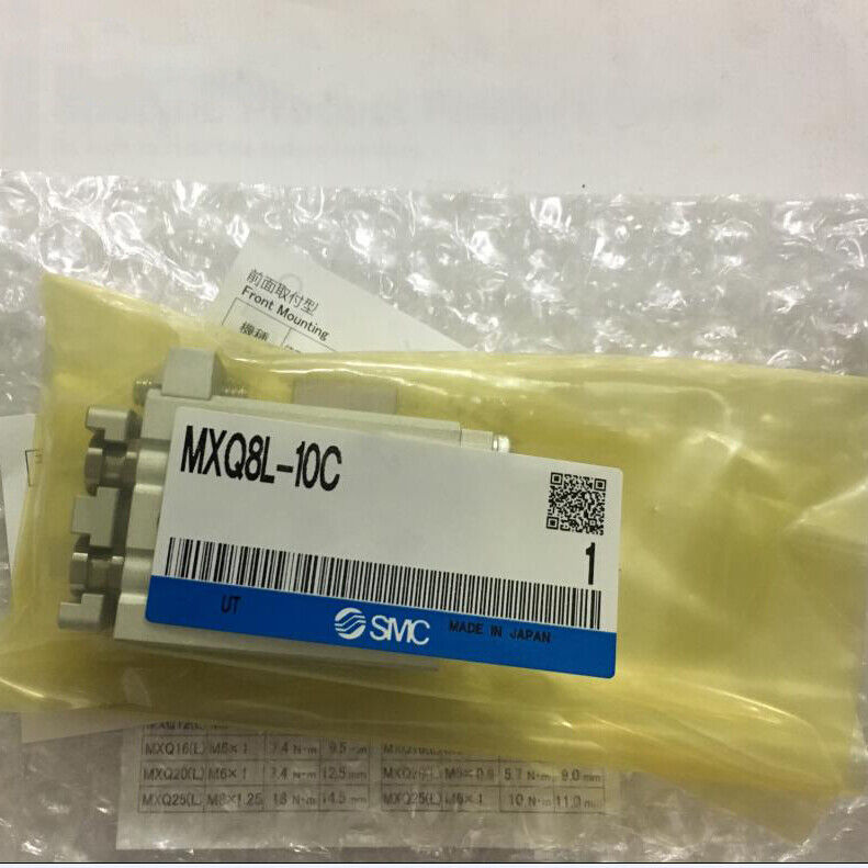 New SMC MXQ8L-10C Air Cylinder MXQ8L-10C ONE Year - SMC