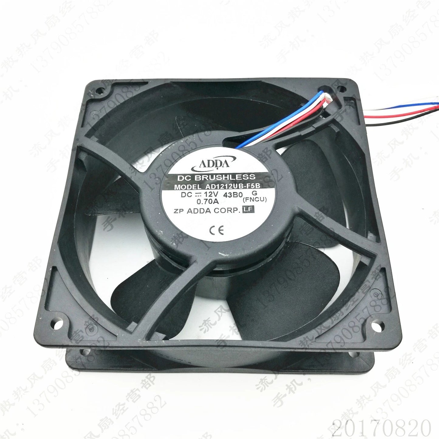 ADDA AD1212UB-F5B 12038 DC12V 0.7A 12CM 4-Wire Cooling Fan
