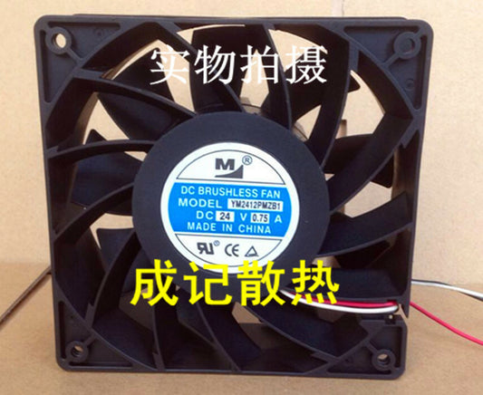 1pcs YM2412PMZB1 12038 12CM 24V 0.75A Inverter Large air volume fan