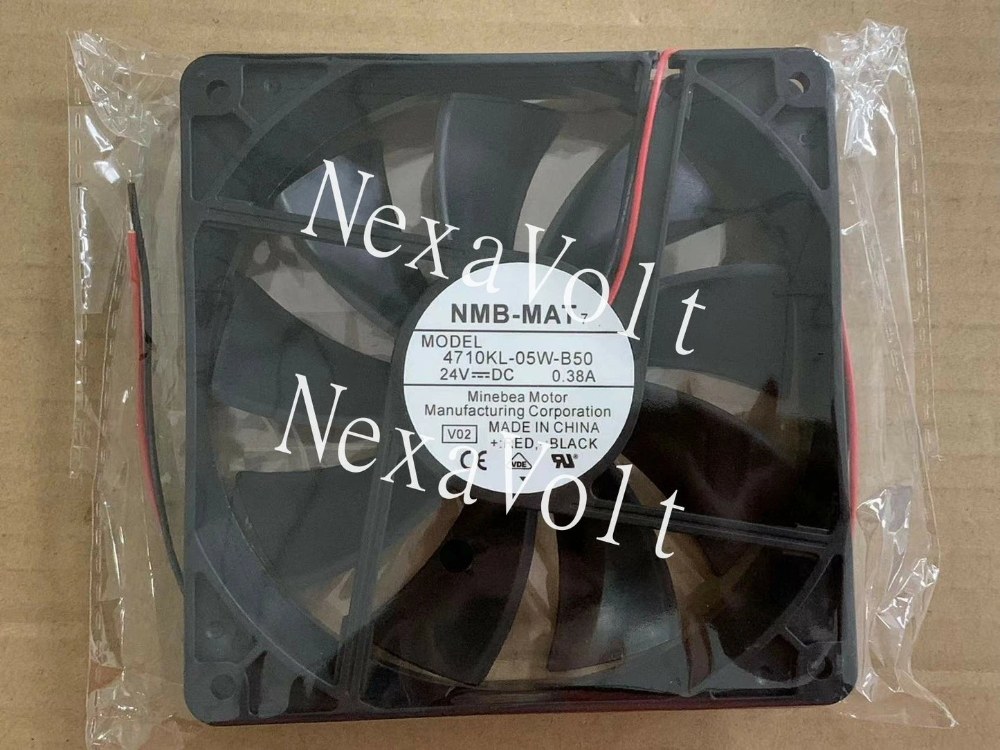 For NMB-MAT 4710KL-05W-B50 DC 24V 0.38A 120*25mm 2Pin Inverter cooling fan