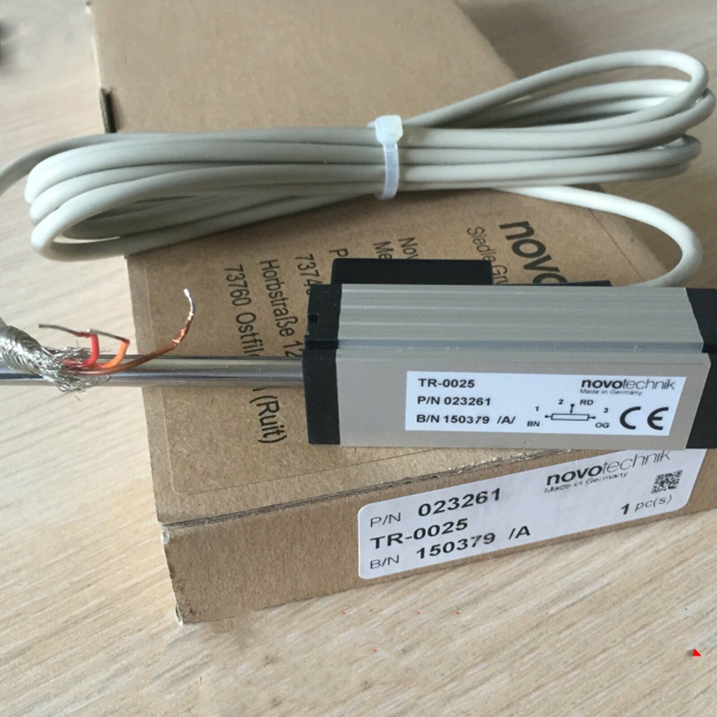New Novotechnik Linear Transducer TR25 In Box - NOVOTECHNIK