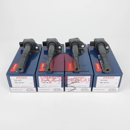 4pcs Denso Ignition Coils 673-2313 For Honda Accord CRV Acura 2.4L 30520-R40-007