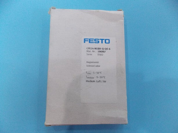 1PC Festo CPE14-M1BH-5J-QS-6 196907 Solenoid Valve
