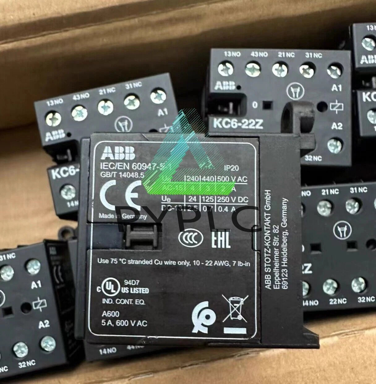 1Pcs ABB KC6-22Z-04 Mini Contactor Relay 110-125VDC GJH1213001R0224