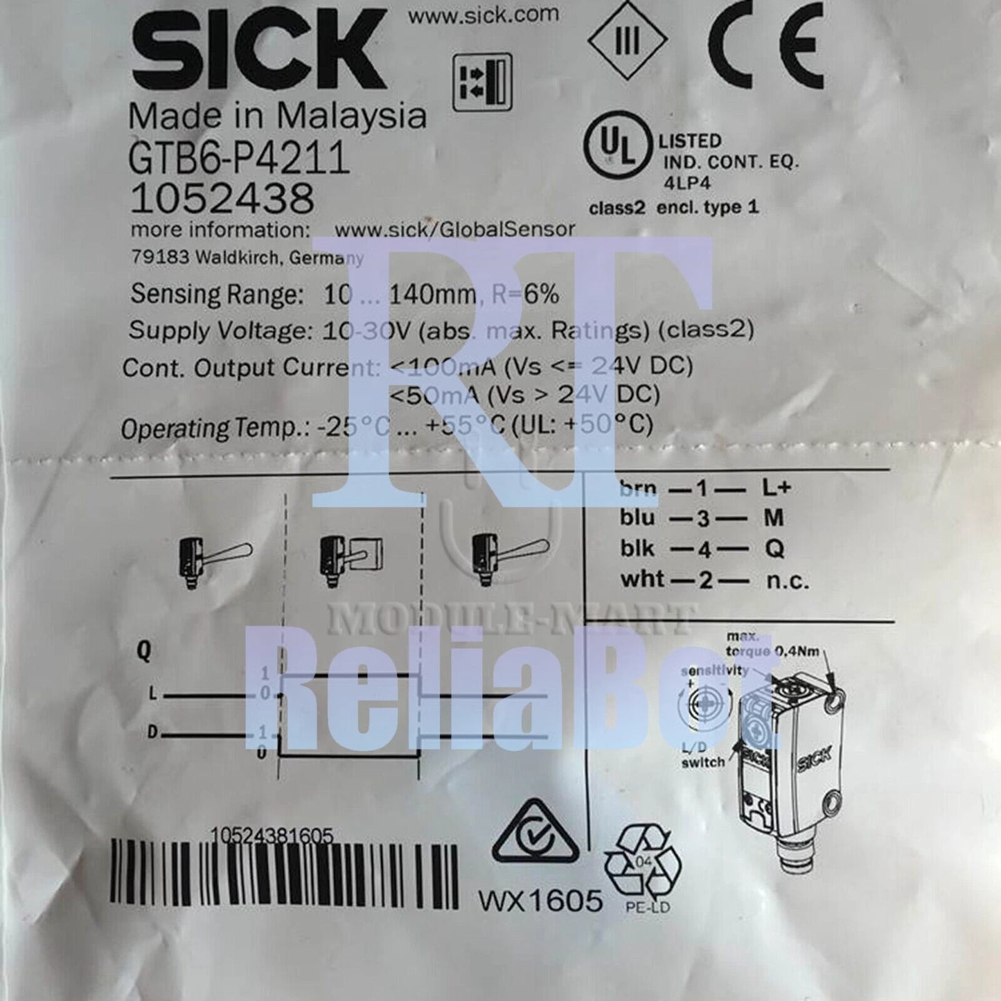 1PC Sick GTB6-P4211 GTB6P4211 Photoelectric Sensor