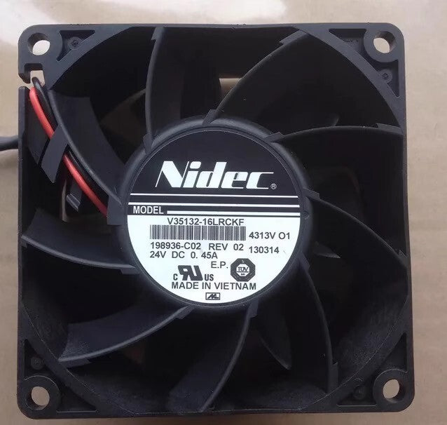 NIDEC V35132-16LRCKF NIDEC 8CM DC24V 0.45A 8038 2-Wire ABBV Inverter Fan