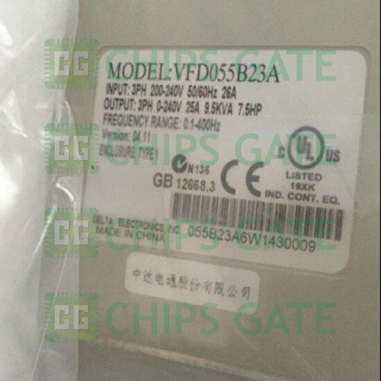 new 1PCS Delta AC Motor Drive Inverter VFD055B23A VFD-B 7.5HP 3 Phase VARIABLE FRE - DELTA