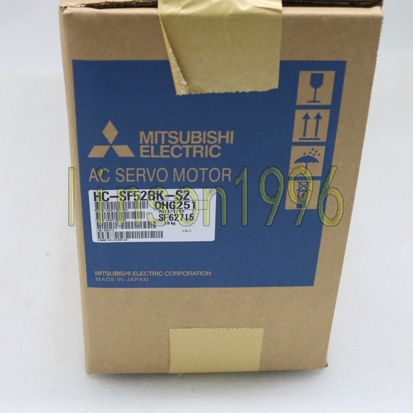 Mitsubishi Servo Motor HC-SF52BK-S2 1-Year IN STOCK - MITSUBISHI