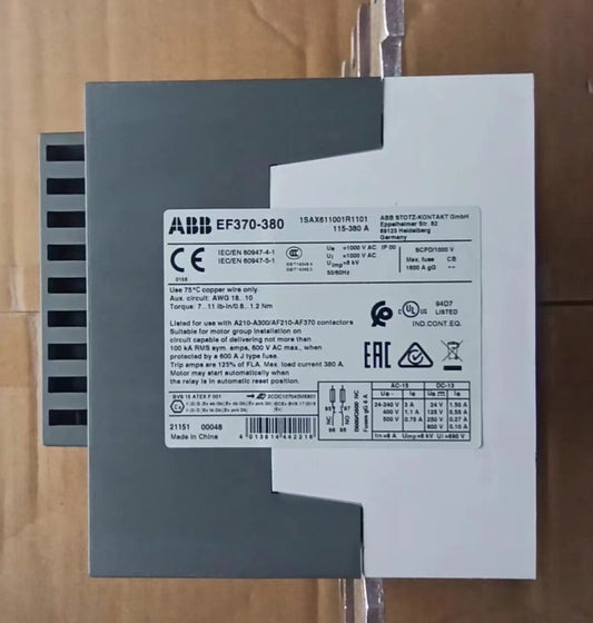 1pc ABB EF370-380 Electronic Overload Relay 115-380A 1SAX611001R1101