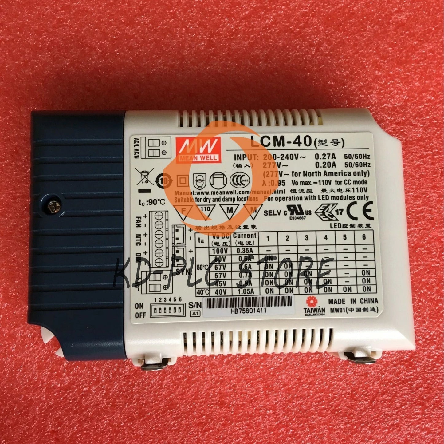 1PCS MEAN WELL LCM-40 40W power supply