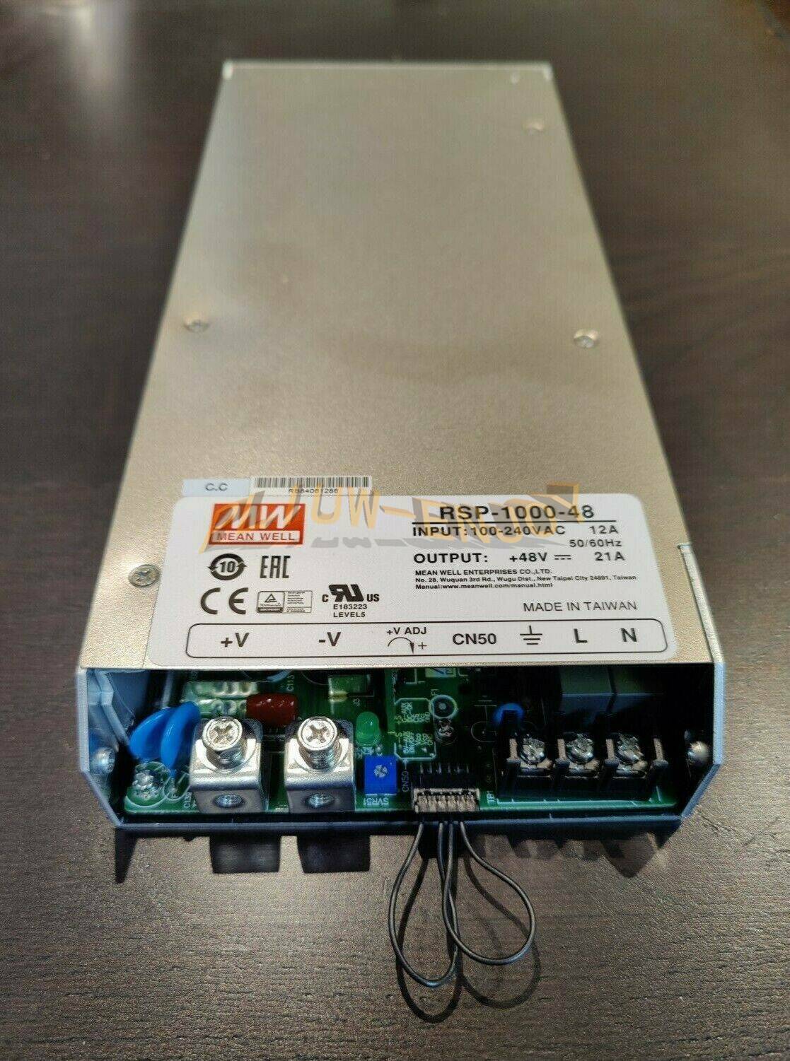 new MEAN WELL RSP-1000-48 POWER SUPPLY 100-240VAC 12A Output 48V dc 21A - MEAN WELL
