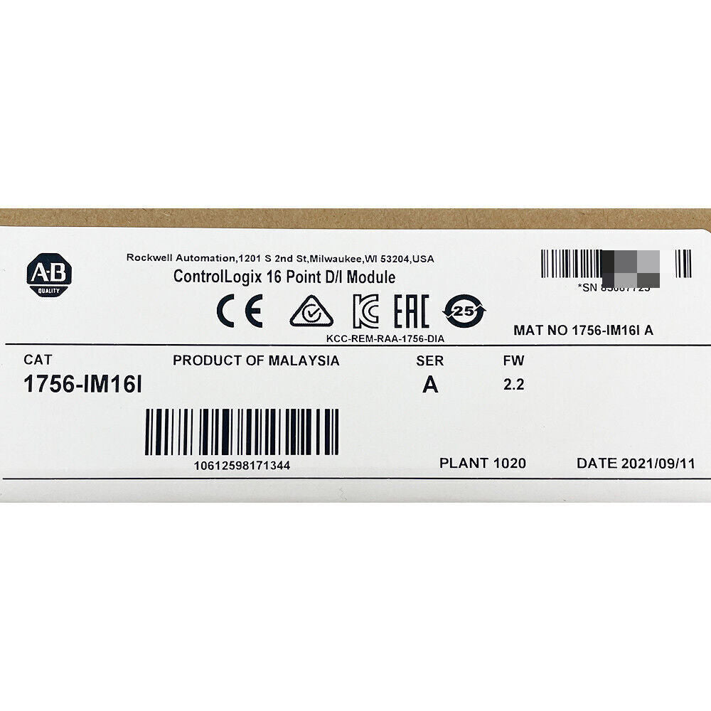 ControlLogix 16 Point Input Module AB 1756-IM16I - CONTROL LOGIX