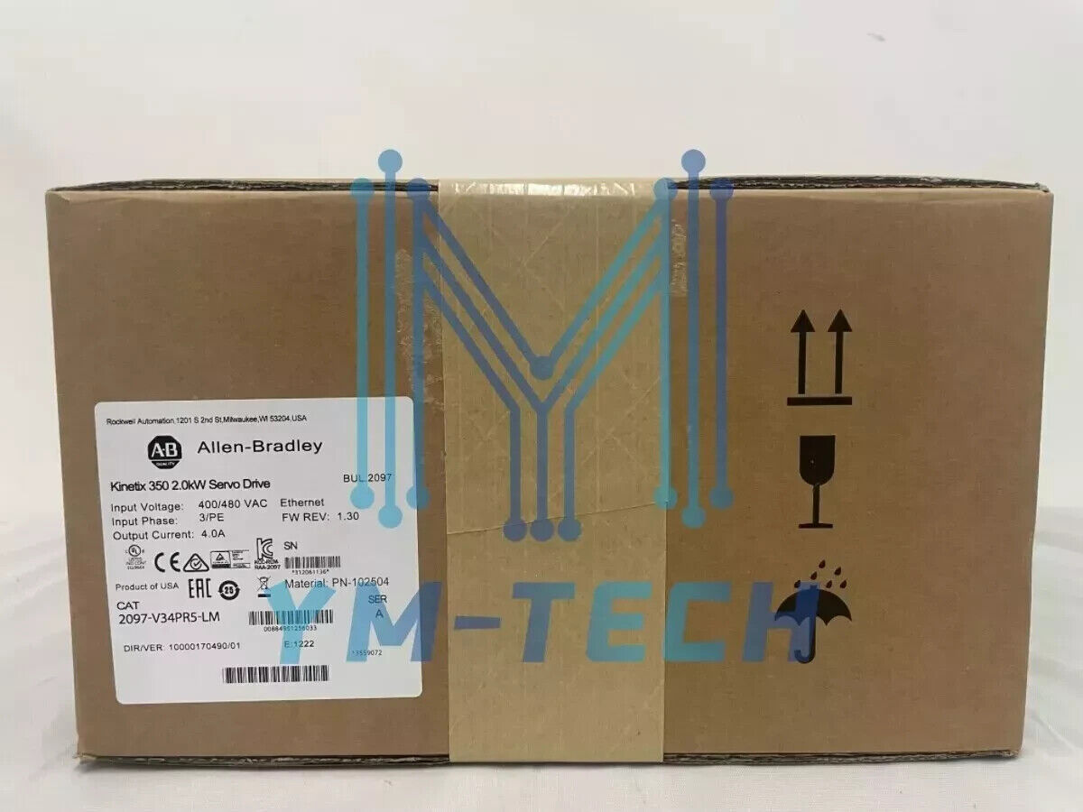 new 2097-V34PR5-LM Factory Sealed Kinetix 350 Servo Drive 2097 V34PR5 LM - KINETIX