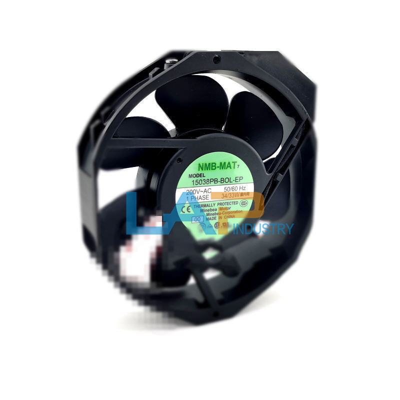 NMB 15038PB-BOL-EP Cooling Fan 200V 34/33W Dimensions 172x150x38 - NMB
