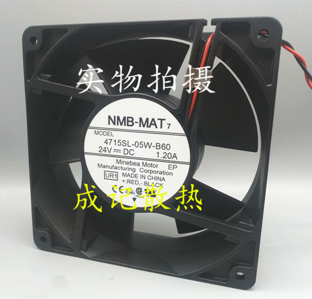 1pcs NMB-MAT 4715SL-05W-B60 24V 1.2A 120mm for ABB Inverter ACS510/550 Fan