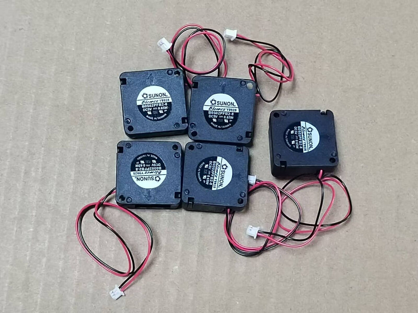 new 5PCS SUNON B0502PFB2-8 25x25x10 2510 DC 5V 0.65W Mini Blower Fan 2pin