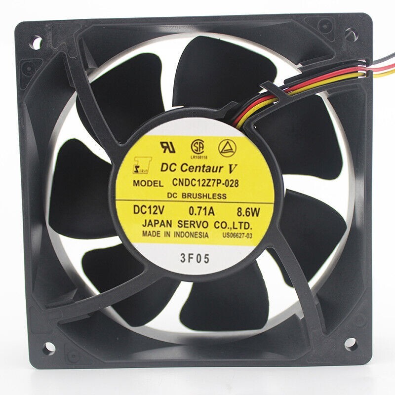 SERVO CNDC12Z7P-028 12038 12V 0.71A 12CM double ball cooling fan