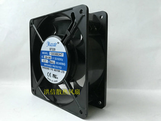1pcs Maxair BT220 12038B2HT AC220-240V 50/60Hz 0.17A fan