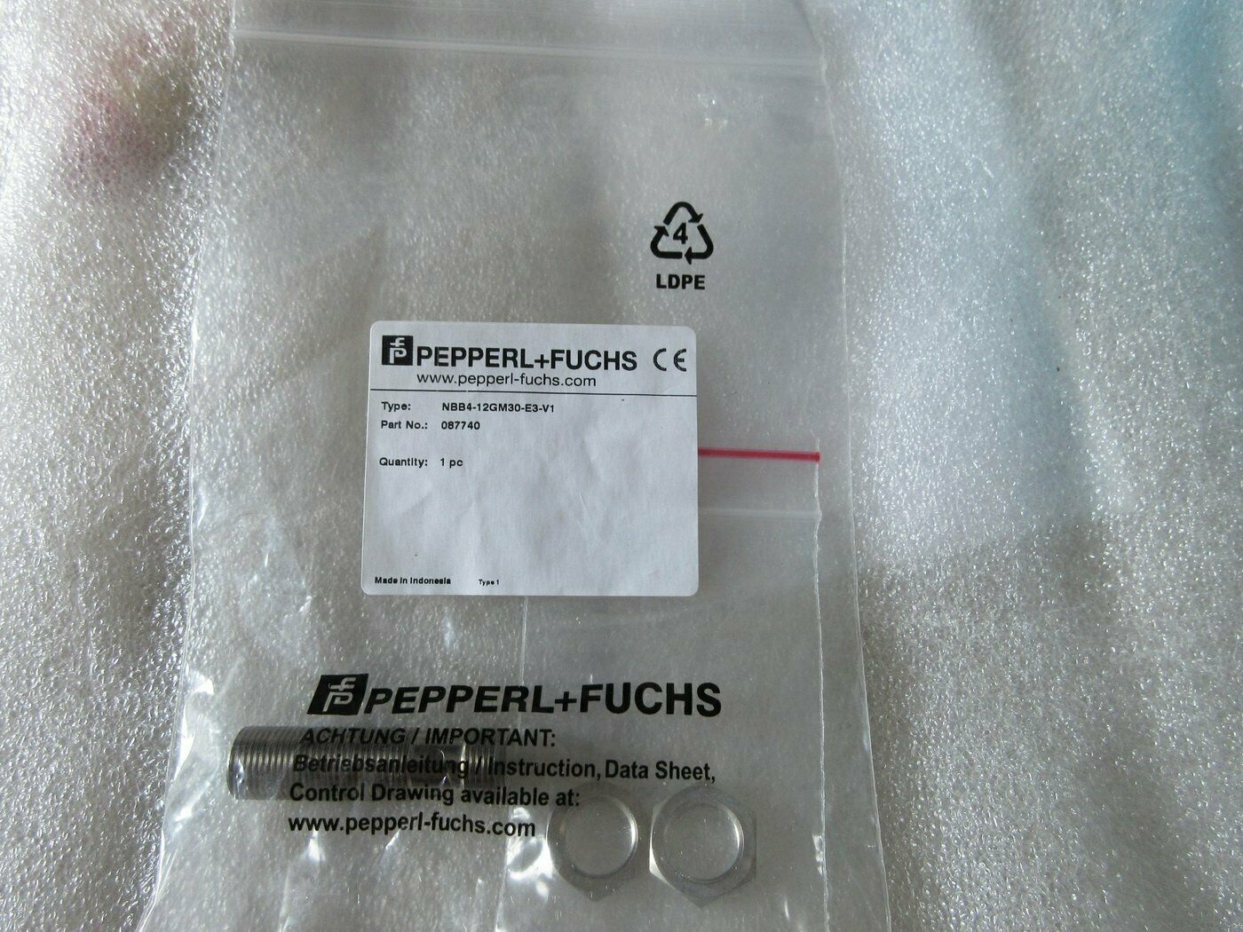 Pepperl+Fuchs NBB4-12GM30-E3-V1 Inductive Proximity Switch Sensor - High-Performance Switch for Reliable Detection - PEPPERL+FUCHS