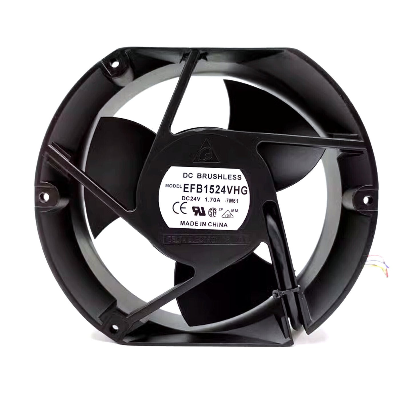 DELTA EFB1524VHG 24V 1.7A 150mm Silent Cooling Fan for Home & Office - DELTA