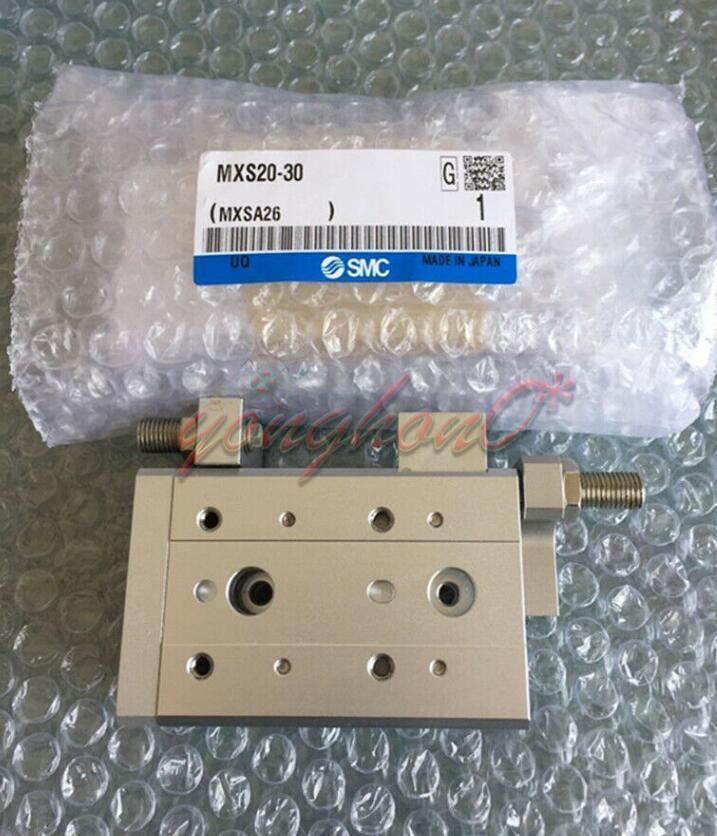 New SMC MXS20-30 Pneumatic Air Slide Table Cylinder - SMC