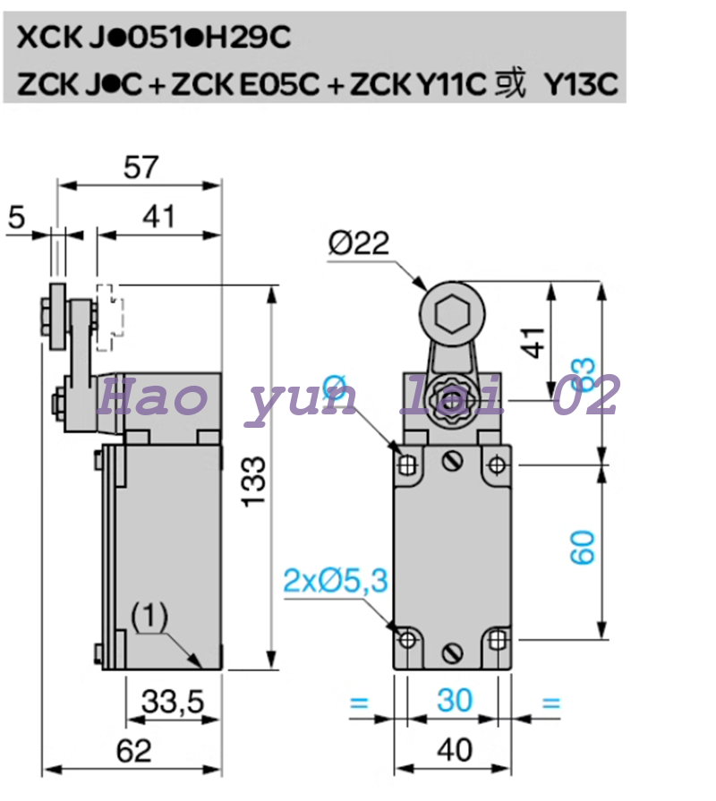 New 1PC Travel Switch XCKJ10513H29LC - XCK